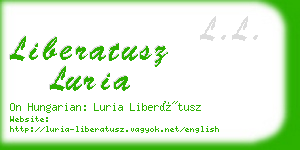 liberatusz luria business card